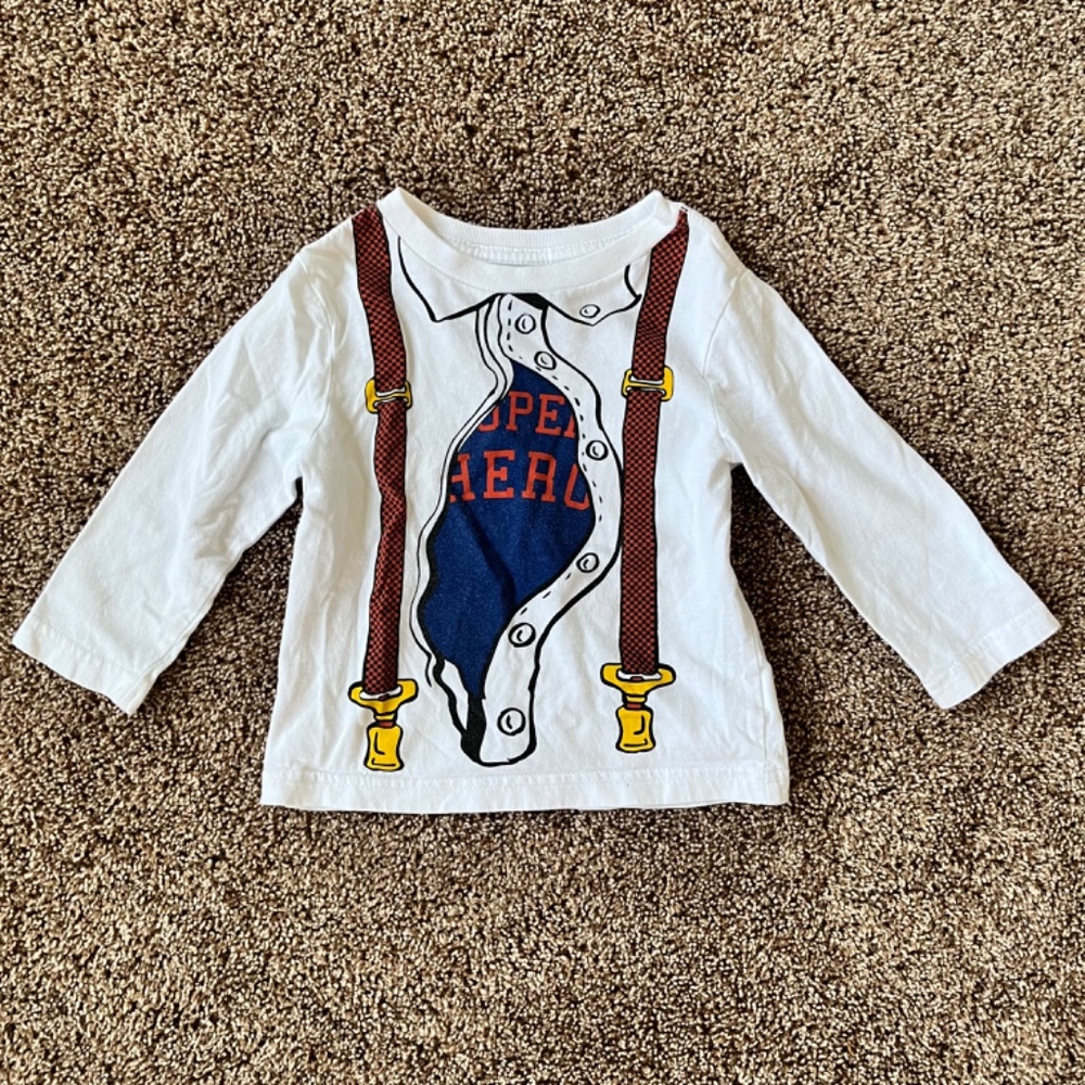 2-Piece 18-Month Superhero Set: Marvel Captain America Onesie/Super Hero Top - Picture 3 of 7
